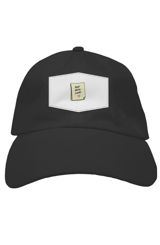 "Sent With Love" Patch Soft Baseball Cap