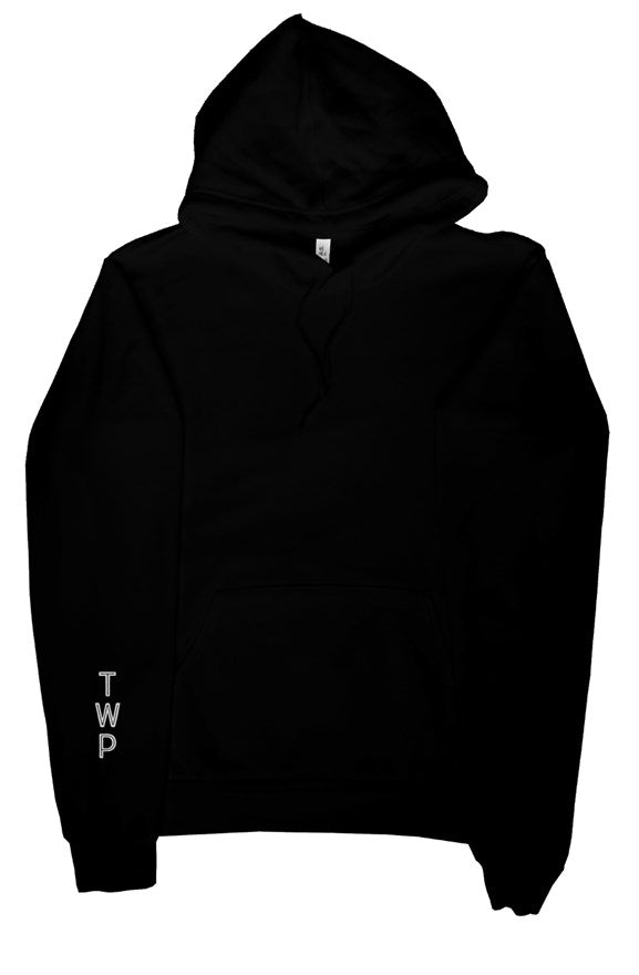 White on Black Hoodie